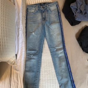 size 26 Hudson jeans with side detail
